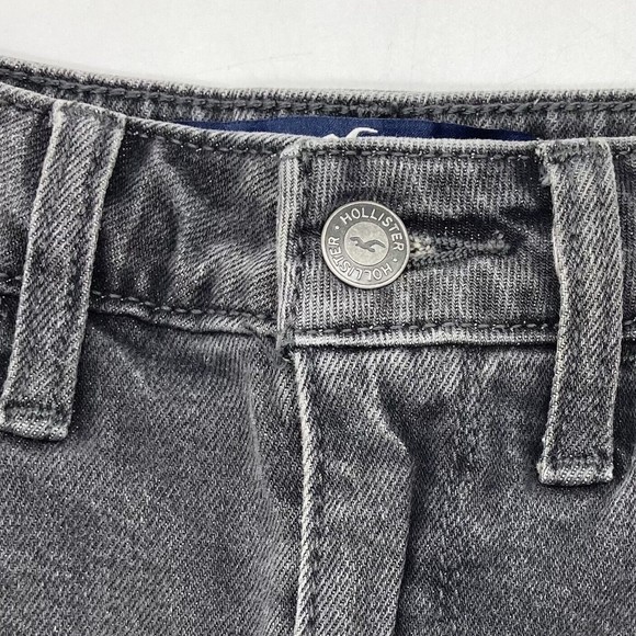 Hollister California Sz 0 Long Ultra High-Rise Mom Jean Vintage Stretch Black - Picture 5 of 12